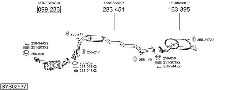BOSAL SYS02937