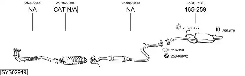 BOSAL SYS02949