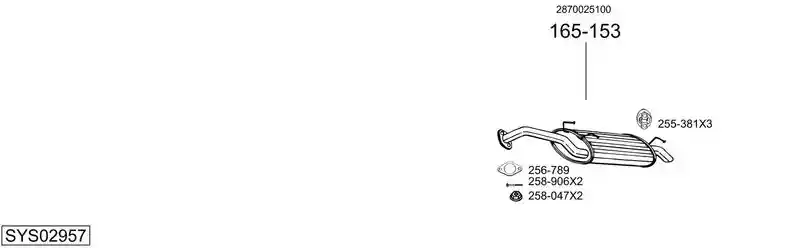 BOSAL SYS02957