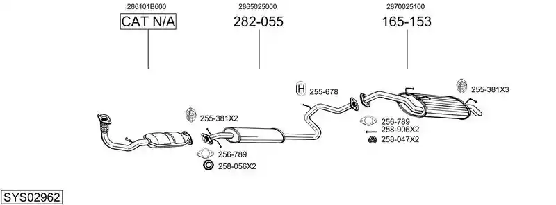 BOSAL SYS02962