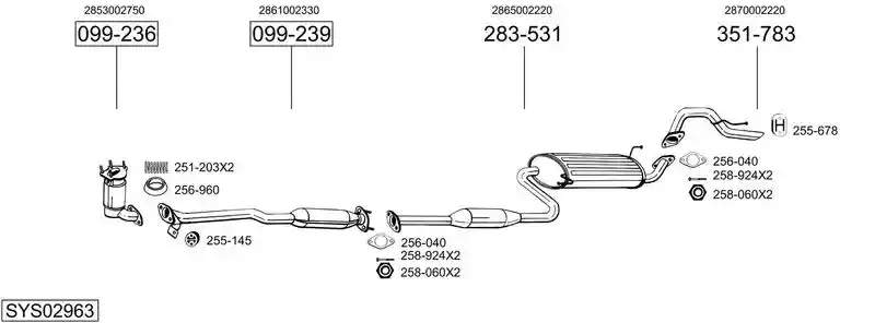 BOSAL SYS02963