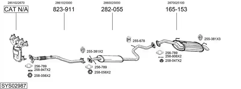 BOSAL SYS02987