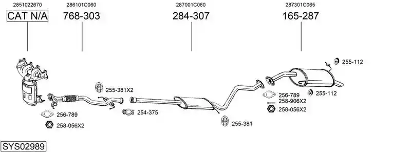 BOSAL SYS02989