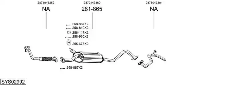 BOSAL SYS02992