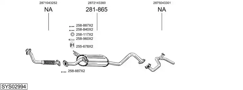 BOSAL SYS02994