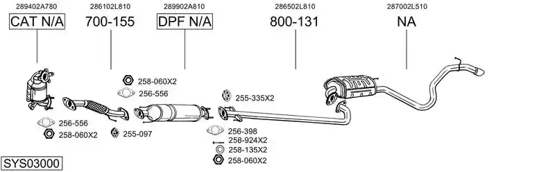 BOSAL SYS03000
