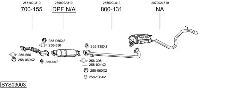 BOSAL SYS03003