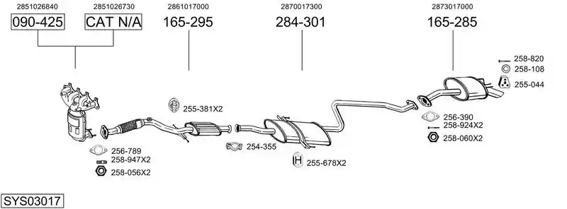 BOSAL SYS03017