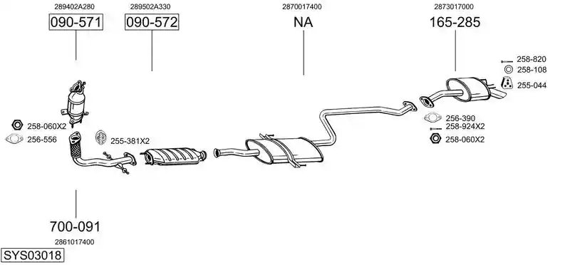 BOSAL SYS03018