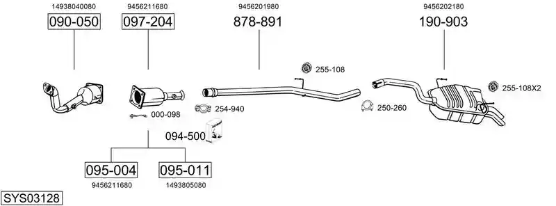BOSAL SYS03128