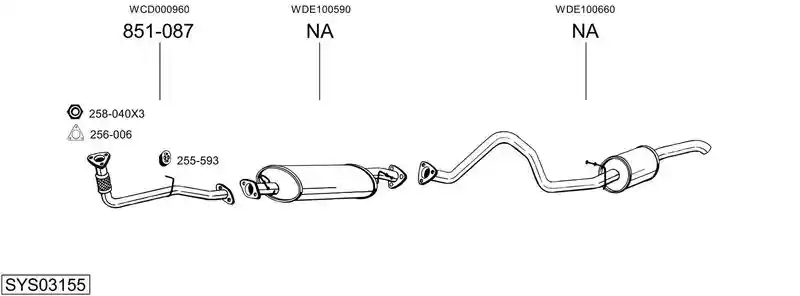 BOSAL SYS03155