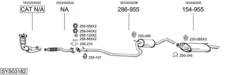 BOSAL SYS03182