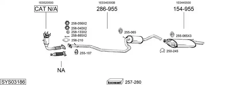 BOSAL SYS03186