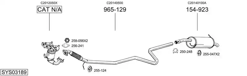 BOSAL SYS03189
