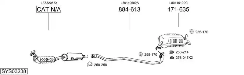 BOSAL SYS03238 BOSAL SYS03238