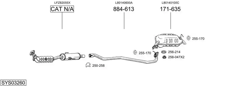 BOSAL SYS03260 BOSAL SYS03260