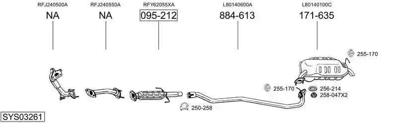 BOSAL SYS03261 BOSAL SYS03261