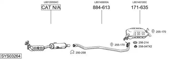BOSAL SYS03264 BOSAL SYS03264