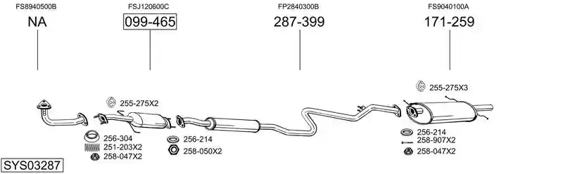 BOSAL SYS03287