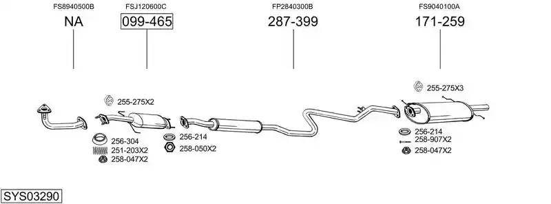 BOSAL SYS03290