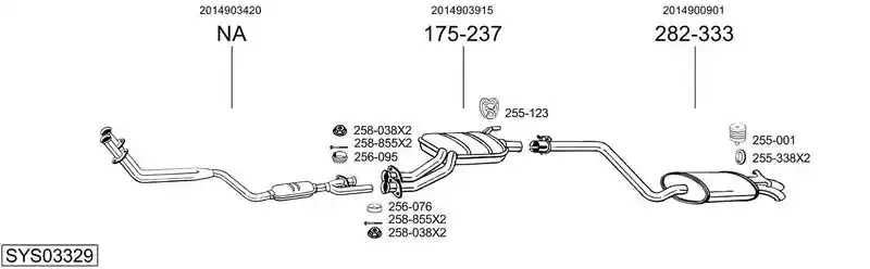 BOSAL SYS03329
