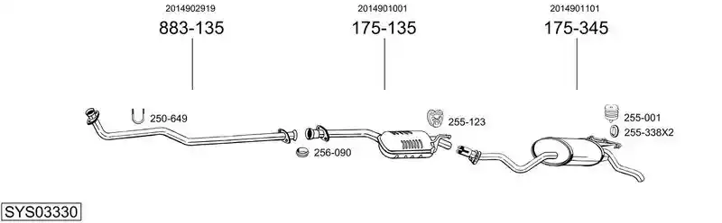 BOSAL SYS03330