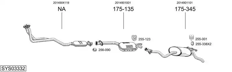 BOSAL SYS03332