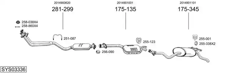 BOSAL SYS03336