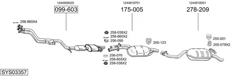 BOSAL SYS03357