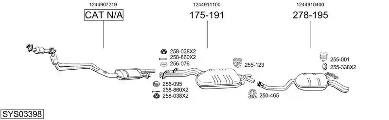 BOSAL SYS03398