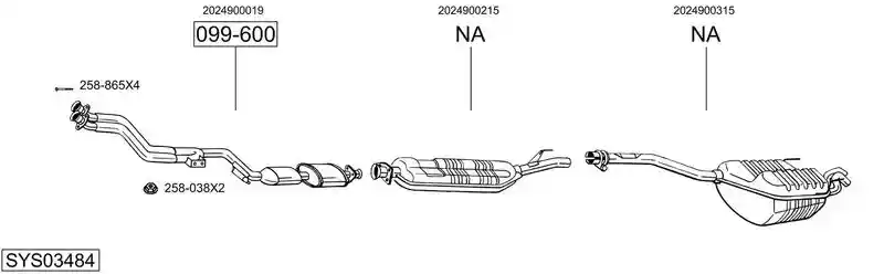 BOSAL SYS03484