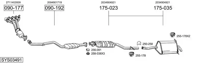 BOSAL SYS03491