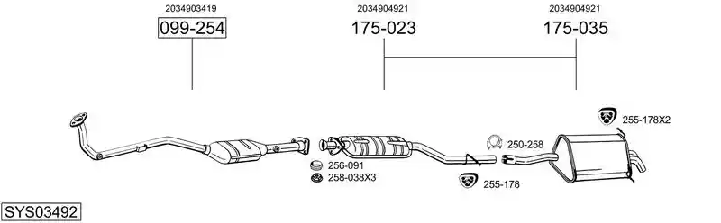 BOSAL SYS03492