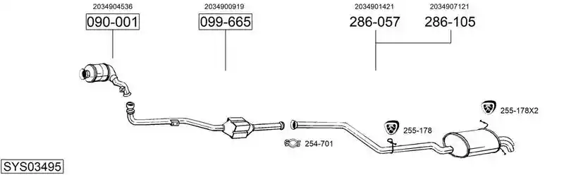 BOSAL SYS03495