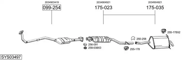 BOSAL SYS03497