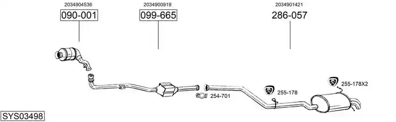 BOSAL SYS03498
