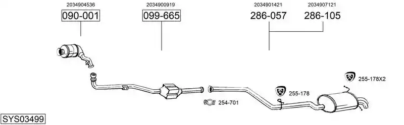 BOSAL SYS03499