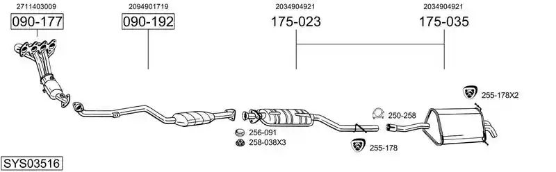 BOSAL SYS03516
