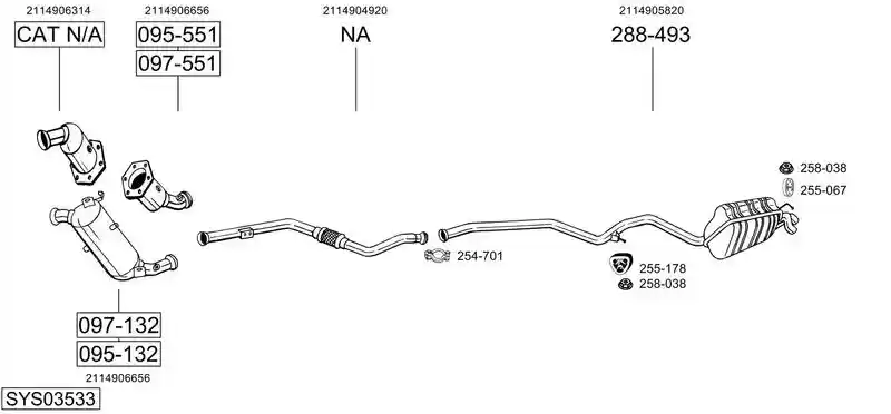 BOSAL SYS03533