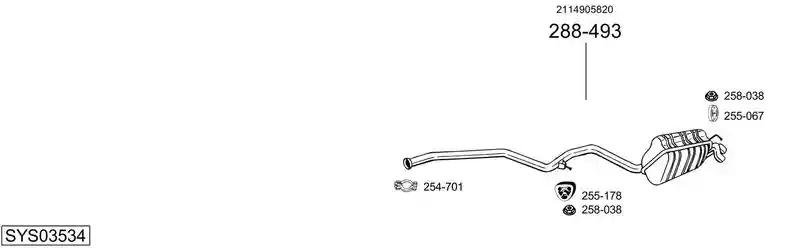 BOSAL SYS03534