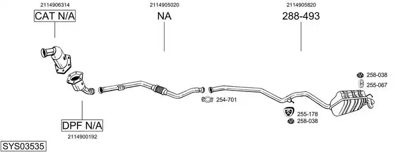 BOSAL SYS03535