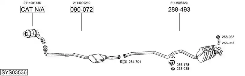 BOSAL SYS03536