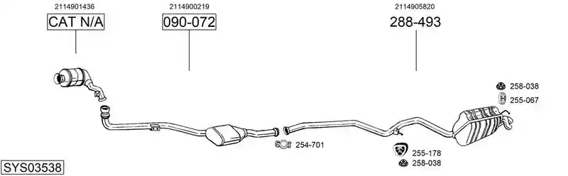 BOSAL SYS03538
