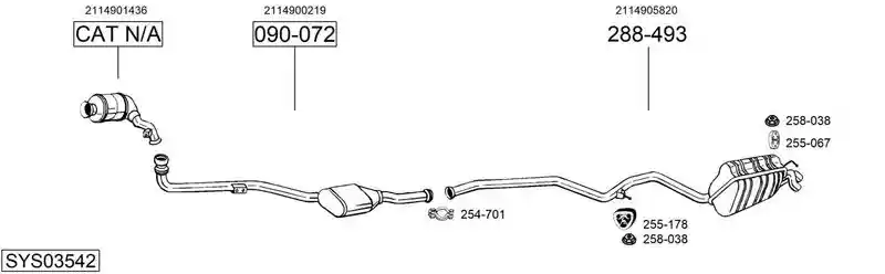 BOSAL SYS03542