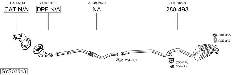 BOSAL SYS03543