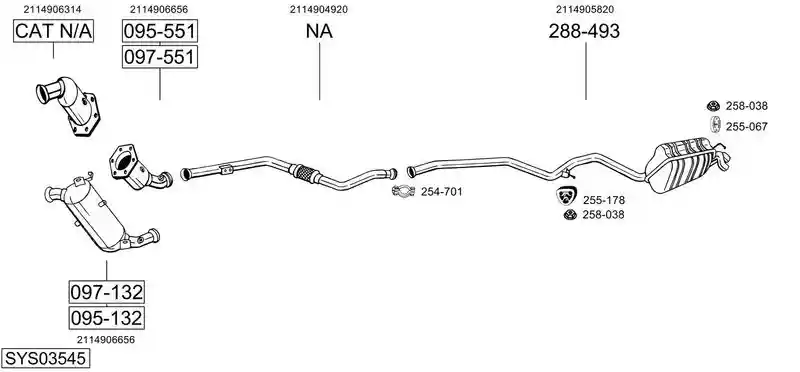 BOSAL SYS03545
