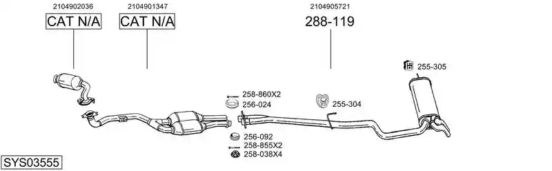 BOSAL SYS03555