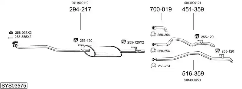 BOSAL SYS03575
