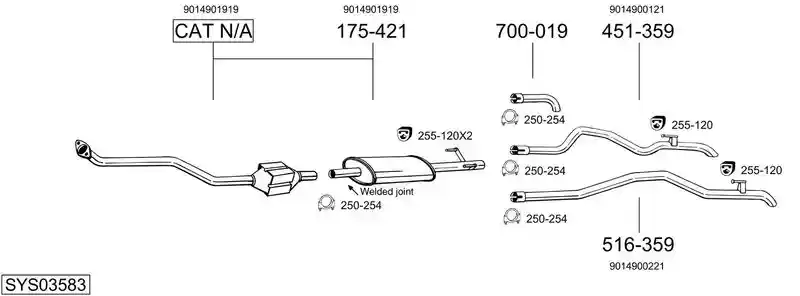 BOSAL SYS03583