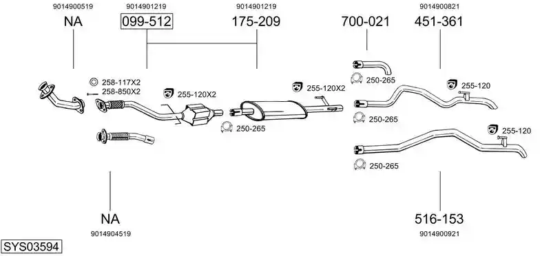 BOSAL SYS03594